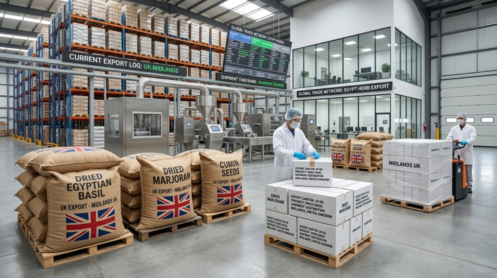 Exporting dried Herbs to UK