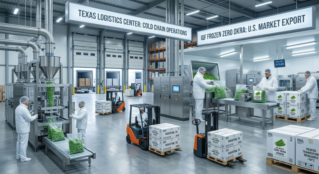 Exporting Frozen Okra to USA